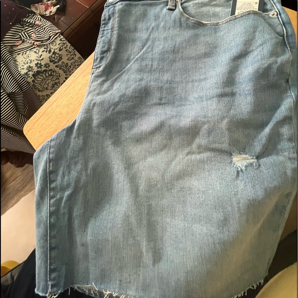 Denim Bermuda Shorts